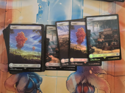 222x MTG Magic The Gathering Full Art Foil Land Lot - Final Fantasy Lands - NM - Image 3