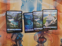 222x MTG Magic The Gathering Full Art Foil Land Lot - Final Fantasy Lands - NM - Image 5