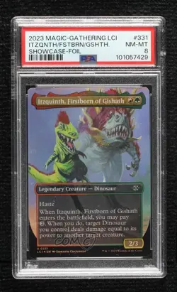 Classic Dinosaur Itzquinth Firstborn of Gishath Foil Magic LCI PSA 8 - Image 1