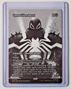 Opposition Agent Non-Foil Spider-Man Magic the Gathering Borderless Extended Art - Image 1