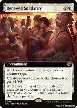 Renewed Solidarity (Extended Art) [DRC - 23] - NM [] TCG MTG - Image 1