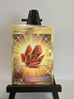 Pokemon Fire Crystal 231/214 Secret Rare Full Art Holo Trainer SM-Unbroken Bonds - Image 1