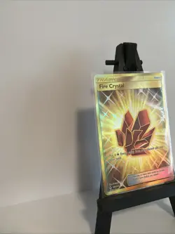 Pokemon Fire Crystal 231/214 Secret Rare Full Art Holo Trainer SM-Unbroken Bonds - Image 3