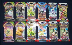 Pokemon TCG Sleeved Booster Pack Lot Of 12. - Image 1