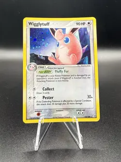 Pokemon Wigglytuff Crystal Guardians Holo Rare Card 13/100 2006 90 HP - Image 1