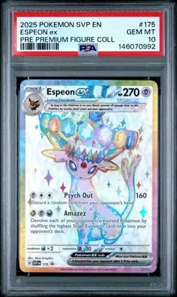 2025 POKEMON SVP EN-SV BLACK STAR PROMO 175 176 UMBREON ESPEON SEQUENTIAL PSA 10 - Image 2