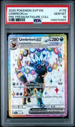 2025 POKEMON SVP EN-SV BLACK STAR PROMO 175 176 UMBREON ESPEON SEQUENTIAL PSA 10 - Image 4