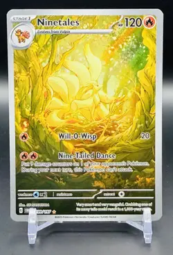 Pokemon TCG Ninetales Obsidian Flames Illustration Rare Holo 120 HP 199/197 NMNT - Image 1