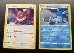 Pokemon Eevee SWSH127 And Glaceon Swsh192 Promos - Image 1