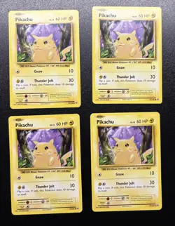 2016 Pokemon XY Evolutions Pikachu #35/108 Lot Of 4 - Image 1