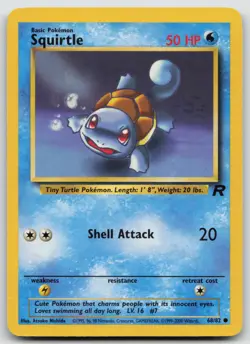 Pokemon Card Squirtle Common Team Rocket 68/82 - Image 1