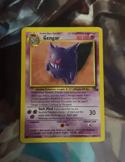 Pokemon, Gengar, Fossil 20/62 - HP - Image 1