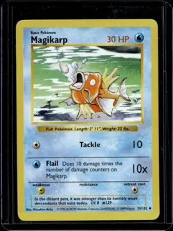 1999 Pokemon Shadowless Magikarp #35/102 - Image 1