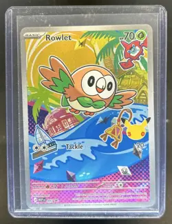 2025 Pokemon MEP Black Star Promos Rowlet #043 - Image 1