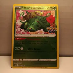 Pokemon Radiant Venusaur 004/078 Pokemon GO Holo NM/M - Image 1