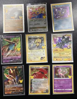 Pokemon Celebrations Lot, Zacian, Zamazenta, Luxray, Dark Gyarados - Image 1