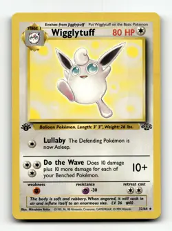 Jungle #32/64 Wigglytuff (32) Rare Pokemon - Image 1