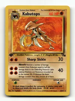 Fossil #24/62 Kabutops (24) Rare Pokemon - Image 1