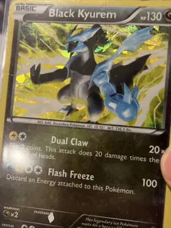 Pokemon TCG Black Kyurem Boundaries Crossed 100/149 Cracked Ice Holo HP - Image 1