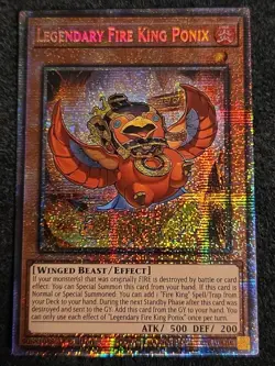 Yugioh - Legendary Fire King Ponix Starlight Rare - MP25-EN048 - Image 1