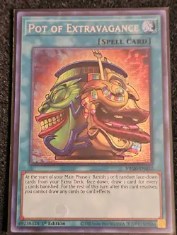 YuGiOh! Pot of Extravagance - MP20-EN030 - Secret Rare, 1st Ed, Near Mint - Image 1