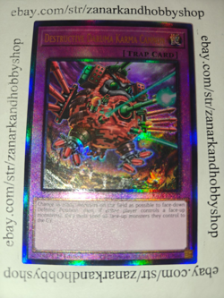 YuGiOh Destructive Daruma Karma Cannon RA04-EN103 Prismatic Ultimate Rare - Image 1