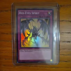 YUGIOH RED-EYES SPIRIT DRL2-EN020 SUPER 1ST EDITION NM - Image 1