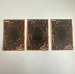 YUGIOH EGYPTIAN GOD SET SLIFER/OBELISK/RA STAMP ULTRA RARE RA05-EN128/129/130 NM - Image 5