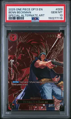 2025 ONE PIECE OP13-CARRYING ON HIS WILL #009 BENN BECKMAN PSA 10 - Image 1