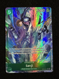 Sanji (Alternate Art) OP13-027 Carrying On His Will One Piece TCG Foil NM - Image 1