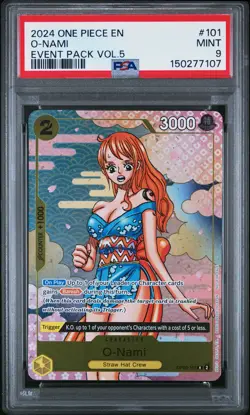 2024 ONE PIECE EVENT PACK VOL.5 #101 O-NAMI PSA 9 - Image 1