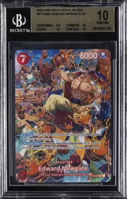 2025 ONE PIECE ROYAL BLOOD #ST15002 EDWARD NEWGATE SP BGS 10 - Image 1