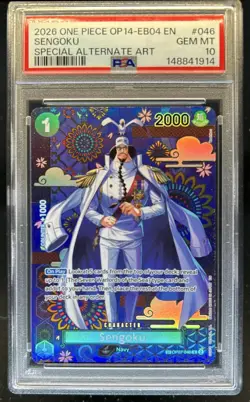 2026 One Piece Azure Sea's Seven Sengoku Special Card Alt Art #OP07-046 PSA 10 - Image 1