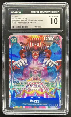 2024 One Piece Buggy Special Alt Art Rare #OP09-051 CGC 10 - Image 1