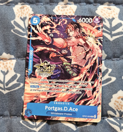 Portgas.D.Ace Promo - OP07-053 Alternate Art 3rd Anniversary Stamped - One Piece - Image 1
