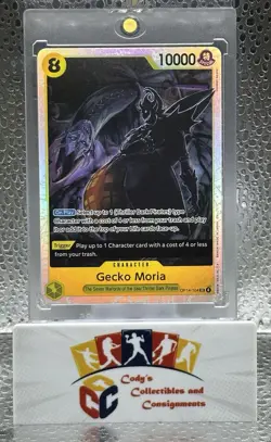 Gecko Moria OP14-104 The Azure Sea's Seven Foil One Piece TCG English - Image 1
