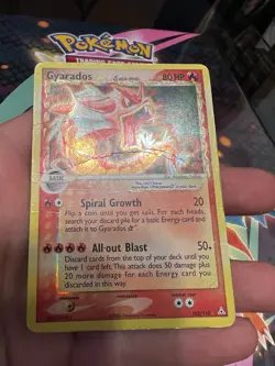 Gyarados Gold Star Delta Species 102/110 EX Holon Phantoms Holo Pokemon Card - Image 3