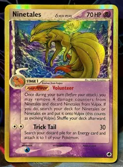 Ninetales 8/101 EX Dragon Frontiers Pokemon Card Delta Species Holo Rare - Image 1