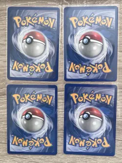 Lot Of 4 Vintage Pokemon TCG Yuka Morii Cards EX Era - Slakoth, Teddiursa, Aron - Image 2