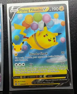 Pokemon Celebration Pikachu Card Lot Of 5. Flying Surfing V VMAX Pikachu Cards 1 - Image 3