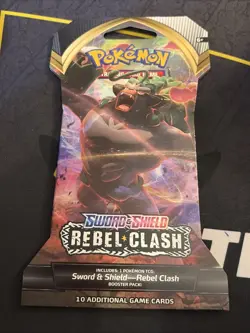 Pokemon TCG: Sword & Shield Rebel Clash Sleeved Booster Pack (10 Cards) - sealed 820650826528 - Image 1