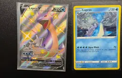 Lapras V SV110/SV122 Holo Pokemon Card Shining Fates Shiny Vault & SWSH051 - Image 1