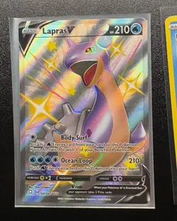 Lapras V SV110/SV122 Holo Pokemon Card Shining Fates Shiny Vault & SWSH051 - Image 3