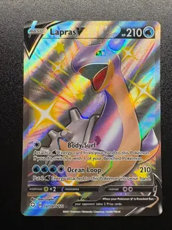 Lapras V SV110/SV122 Holo Pokemon Card Shining Fates Shiny Vault & SWSH051 - Image 4