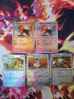 Pokemon Prismatic Evolutions Master Ball Card Lot X5 NM - Image 2