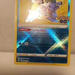 Pokemon Card TCG - Radiant Blastoise 018/078 Radiant Holo Rare - Pokemon GO - Image 3