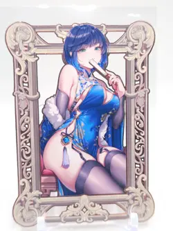 Goddess Story - Pink Metal Waifu Card - Yelan - Image 1