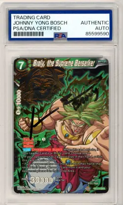 PSA Johnny Yong Bosch Dragon Ball Super Card Game- Broly, the Supreme Berserker - Image 1