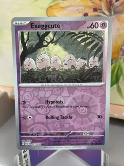 Exeggcute 023/091 Sv: Paldean Fates (PAF) Near Mint Reverse Holo Pokemon Card - Image 1