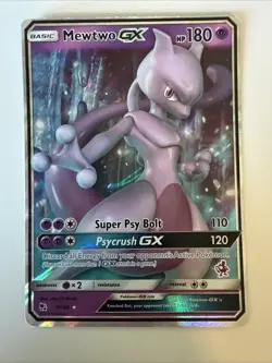 Pokemon Mewtwo GX Holo Ultra Rare TCG Card Hidden Fates 31/68 - Image 1